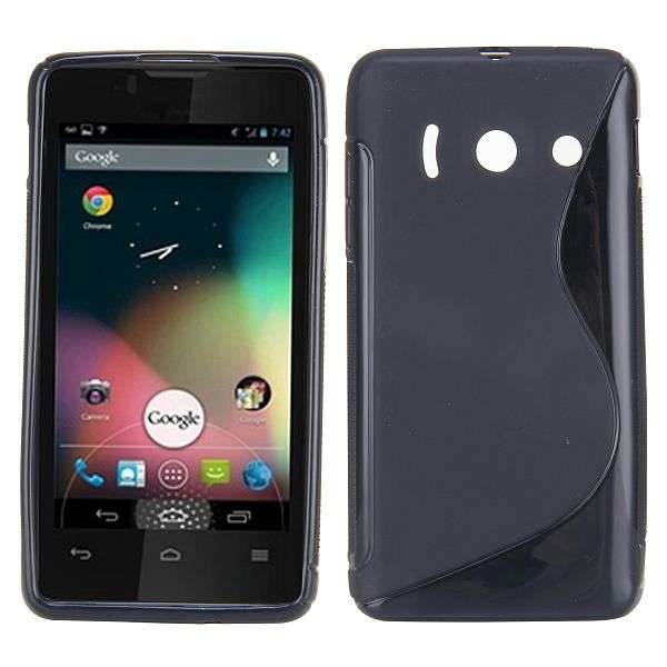TPU Gel Case for Huawei Y300 (Black)