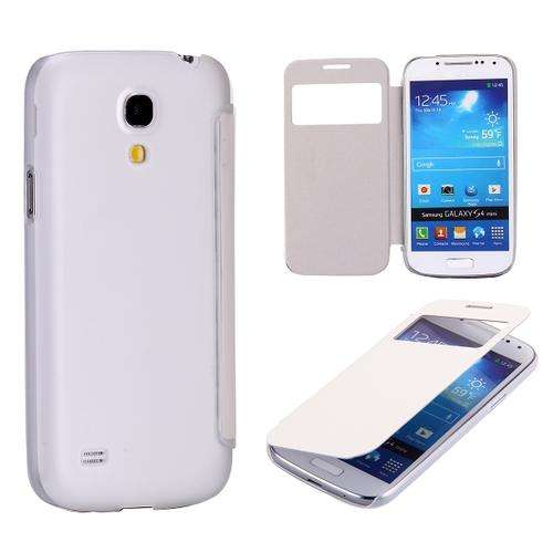 Side Flip Case for Samsung Galaxy S4 Mini i9190 (White)
