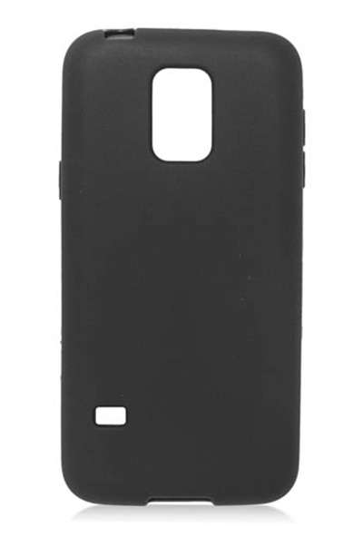 TPU Gel Case With Frosted Back for Samsung Galaxy S5 Mini G800F (Black)