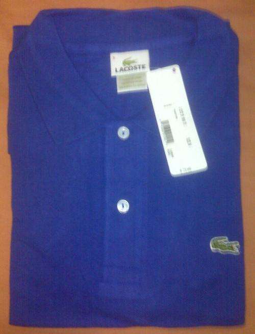 LACOSTE POLO SHIRT "BRIGHT GYPSY BLUE" ( MEDIUM)