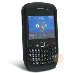 BLACKBERRY 8520 SILICONE CASE (BLACK)