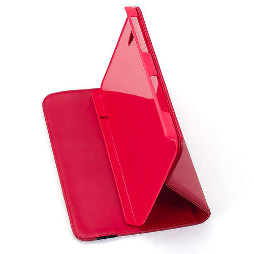 Side Flip Case with Elastic Band for Samsung Galaxy Tab P1000 (Red)