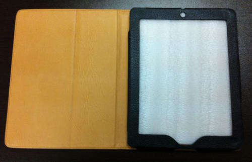 Apple iPad 2 Stand Case Cover (Black/Brown) + Screen Protector and Stylus