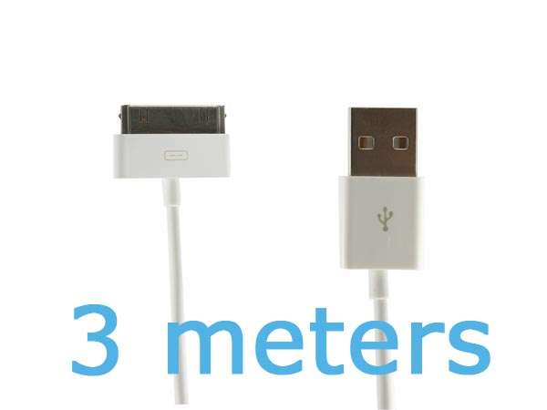 3 Meter USB Cable for iPhone/iPad/iPod
