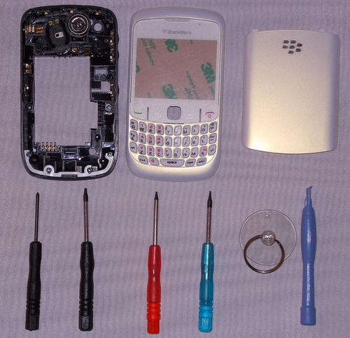 (Priced To Go) Replacement Housing for Blackberry Curve 8520 (White)