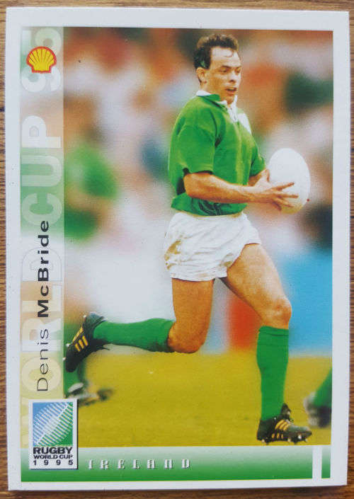 1995 World Cup Rugby Trading Card - Denis McBride (Ireland)