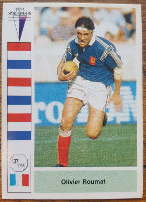 1992/93 Springboks vs France Trading Card - Olivier Roumat (France)