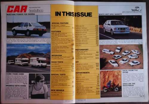 CAR Magazine South Africa August 1984