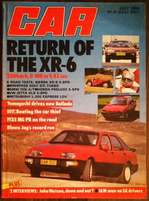 CAR Magazine South Africa July 1984
