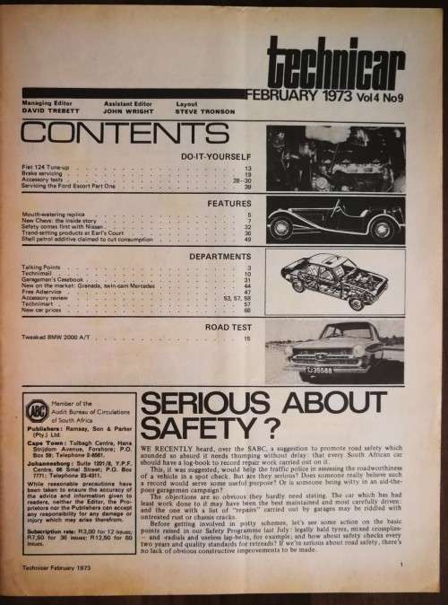 Technicar magazine February 1973