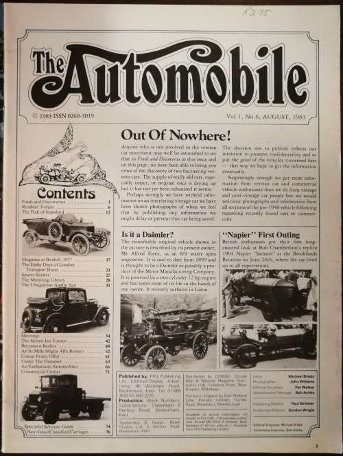 The Automobile magazine August 1983