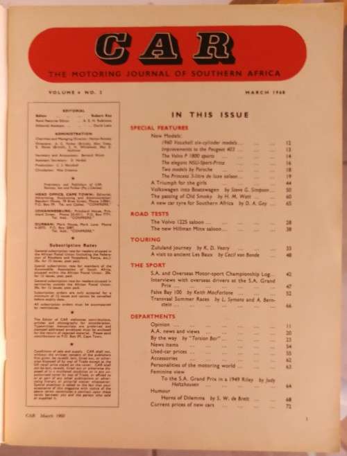 CAR Magazine March 1961
