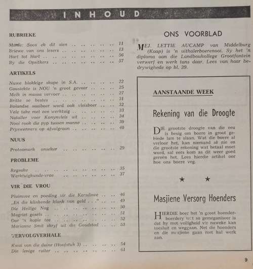 VINTAGE Landbou Weekblad 21 December 1965