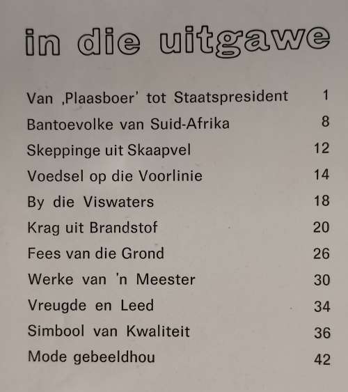 VINTAGE Suid-Afrikaanse Panorama Magazine June 1968