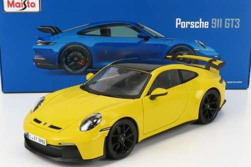 Porsche 911 (992) GT3 - yellow (Maisto 1/18)