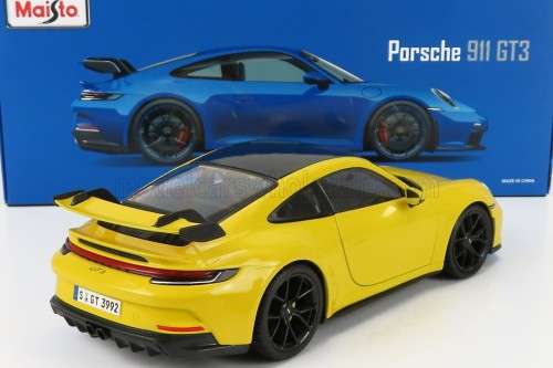 Porsche 911 (992) GT3 - yellow (Maisto 1/18)