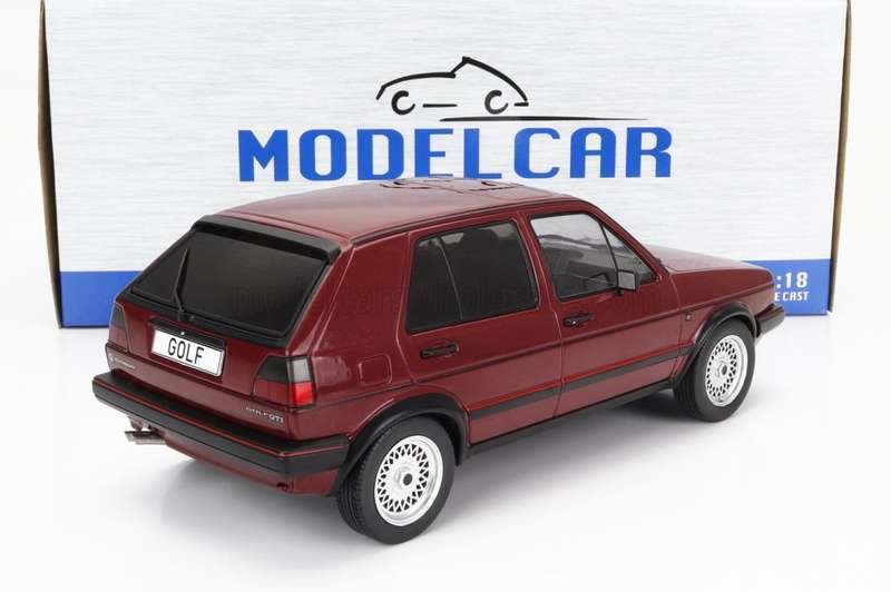 Volkswagen Golf MkII GTI - Dark Red - (MCG 1/18 scale)