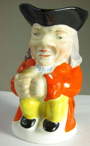 VINTAGE ARTHUR BOWKER MINIATURE TOBY JUG