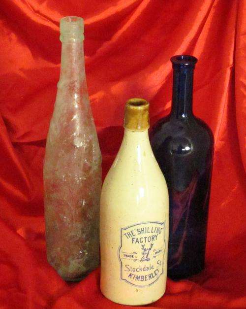 LOT OF 3 PRETTY BOTTLES