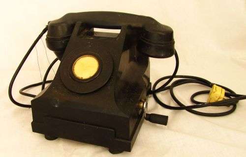 Black Bakelite Telephone! Vintage!