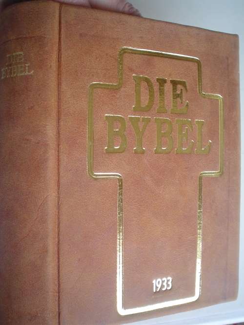 Skaars 1933 Afrikaanse Bybel eerste vertaling nuut in leer gebind
