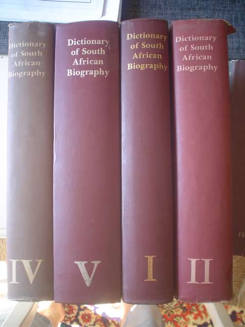 Dictionary of South African Biography volume 1,2, 4 & 5