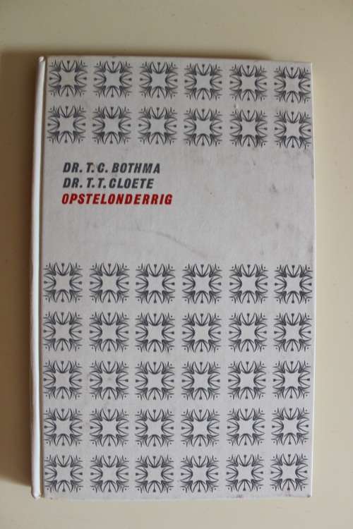 Opstelonderrig - TT Cloete en Bothma