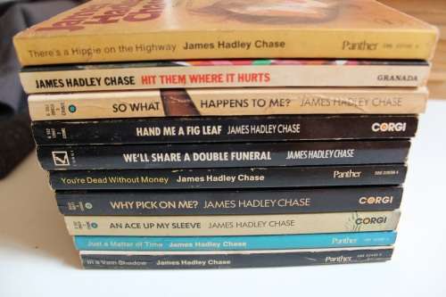 10 x James Hadley Chase paperbacks