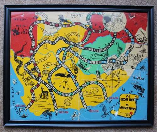 Die Groot Trek bordspel geraam