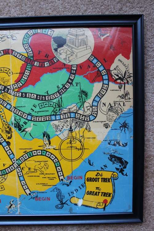 Die Groot Trek bordspel geraam