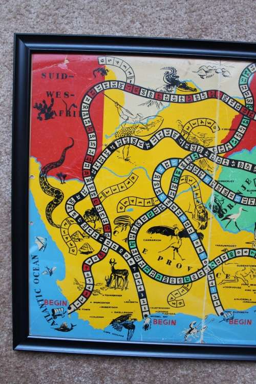 Die Groot Trek bordspel geraam