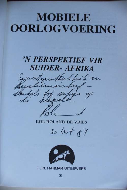 GETEKEN: Mobiele Oorlogvoering - Roland de Vries