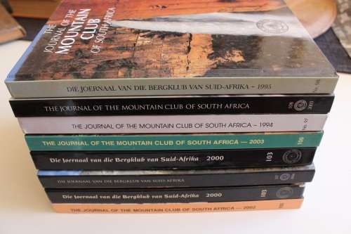7 x Journal Mountain Club South Africa in good condition