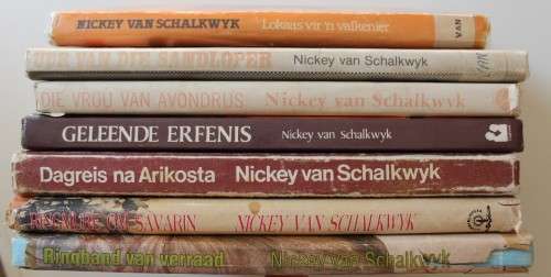 7 x Nickey van Schalkwyk hardeband boeke goed vir lees