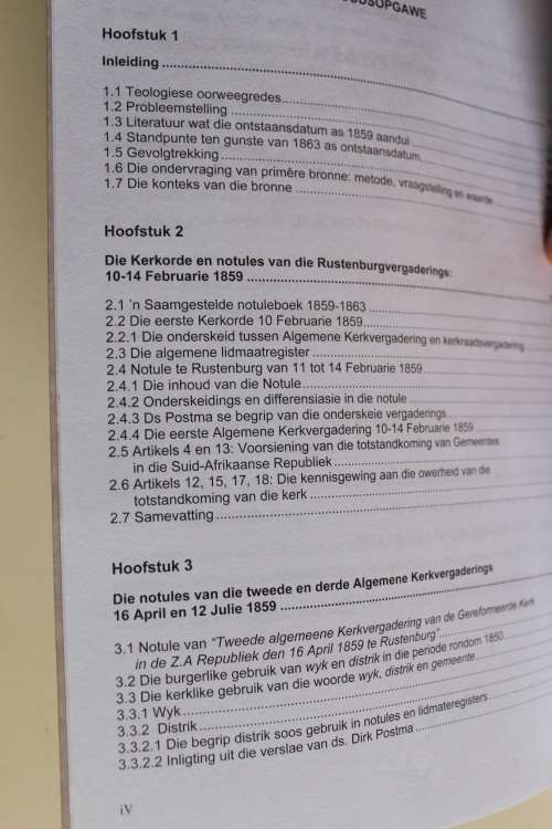 Ontstaan van die eerste Gereformeerde kerke in die Suid-Afrikaanse Republiek 1859-61