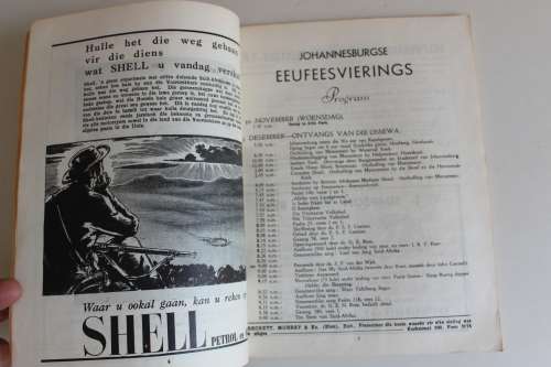 Voortrekker Eeufeesviering Desember 1938 Aandenkingsprogram