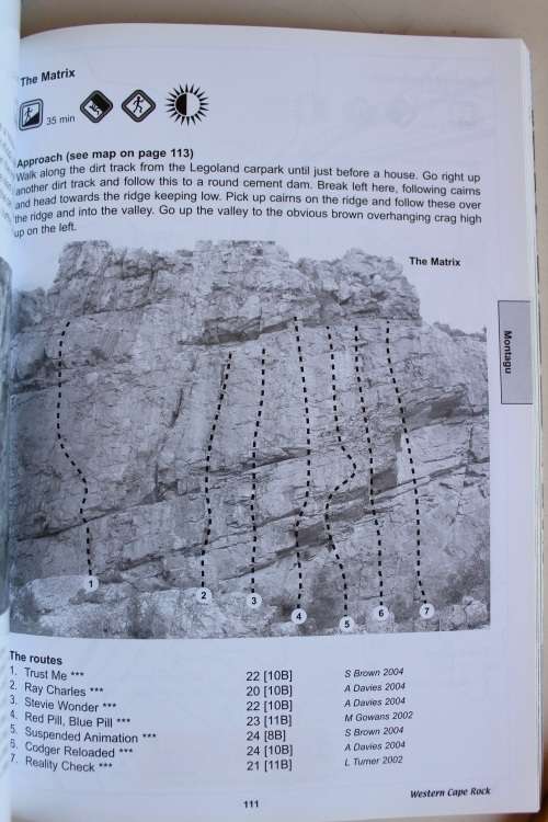Western Cape Rock. A climbers guide to sport climbing in the Western Cape. Tony Lourens.