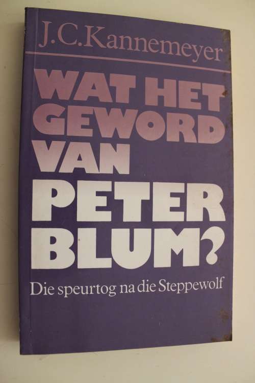 Wat het geword van Peter Blum?  - J C Kannemeyer
