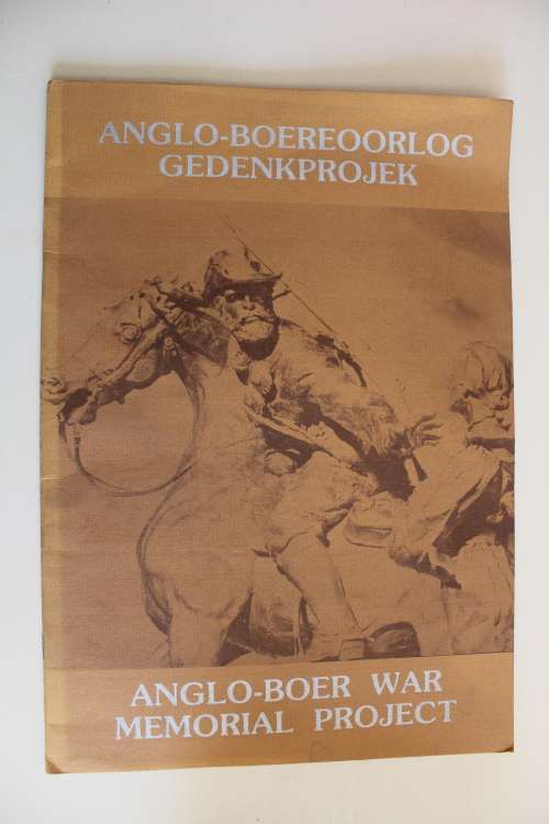 Anglo-Boereoorlog Gedenkprojek uitgegee deur die Burger Gedenktekenkomitee, Pretoria (tweetalig)