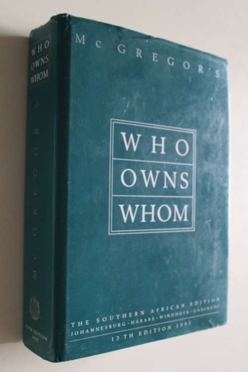 McGregor's Who Owns Whom in Southern Africa 1993