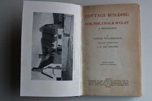 Cottage building in cob, pise chalk & clay - Clough Williams-Ellis