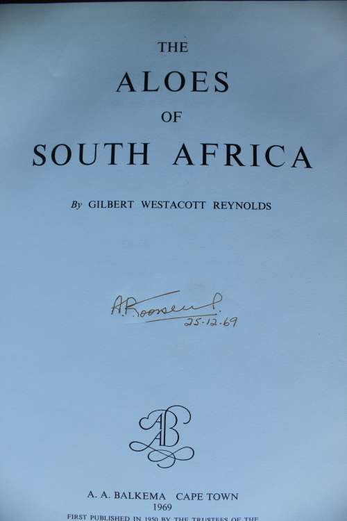 The Aloes of South Africa - G.W. Reynolds