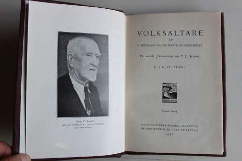 VOLKSALTARE of `n Veteraan van die Eerste Vryheidsoorlog - Pieterse
