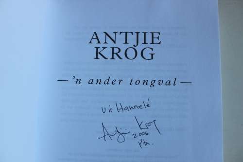 GETEKEN: 'n Ander tongval - Antjie Krog