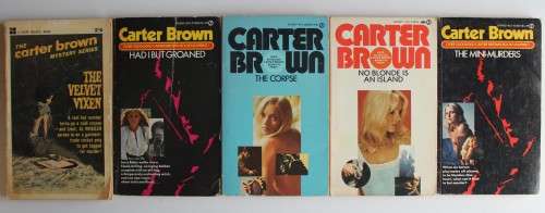 5 x Carter Brown paperbacks