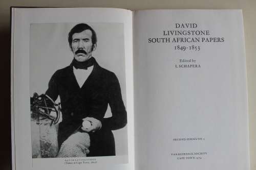 David Livingstone South African papers 1849-1853 edited by I Shapera VRS II-5