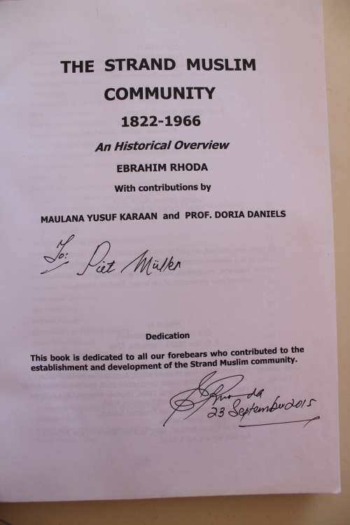 SIGNED: The Stand Muslim Community 1822 - 1966     - Rhoda