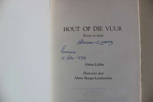 GETEKEN: Hout op die vuur - Aletta Lubbe