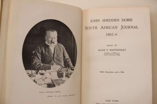 John Shedden Dobie South African Journal 1862-6   - Hattersley
