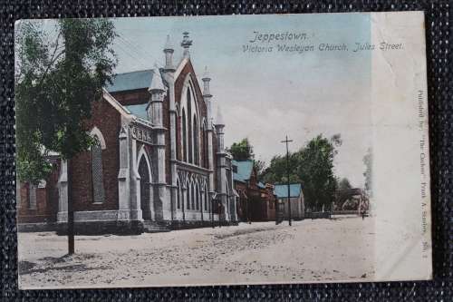 Postcard post card - Jeppestown Wesleyan Church Jules Street